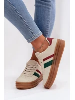 Dámské tenisky na platformě Béžové Janivelle