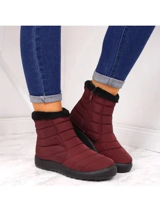 Dámske nepremokavé snehové topánky 9SN26-1467 EVE181C Burgundy - NOVINKY Dámske nepremokavé snehové topánky 9SN26-1467 EVE181C Burgundy - NOVINKY