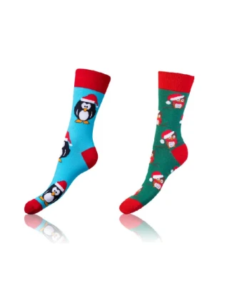 Veselé ponožky 2 páry CRAZY SOCKS 2x - BELLINDA - svetlomodré Veselé ponožky 2 páry CRAZY SOCKS 2x - BELLINDA - svetlomodré