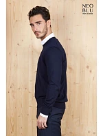 NEOBLU Stuart Men Pánsky sveter 24.4037 deep black