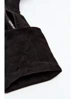 Dámské vysoké boty na podpatku z eko semiše černé Zaretta