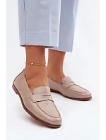 Mokasíny z prírodnej kože Vinceza Beige Mokasíny z prírodnej kože Vinceza Beige