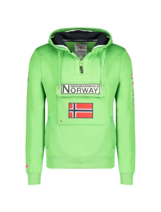 Unisex mikina WW4181H/GN Zelený vzor - Geografické Nórsko