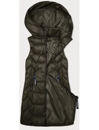 Dámska khaki mikina bez rukávov s odnímateľnou kapucňou S'West (B8231-11) Dámska khaki mikina bez rukávov s odnímateľnou kapucňou S'West (B8231-11)