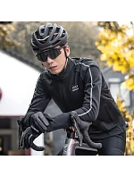 Cyklistická bunda Rockbros na jeseň/zimu s dlhými rukávmi, veľkosť L – čierna Cyklistická bunda Rockbros na jeseň/zimu s dlhými rukávmi, veľkosť L – čierna