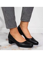 Dámske lodičky na podpätku SK354A čierne - Sergio Leone