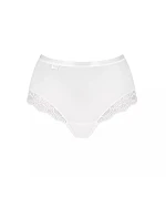 Sloggi Romance - Maxi nohavičky z bavlny Supima® s čipkovaným lemom Sloggi