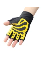 Rukavice do posilňovne čierna/žltá HMS RST01 r.M Rukavice do posilňovne čierna/žltá HMS RST01 r.M
