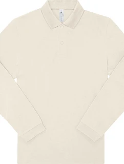 B&C My Polo 180 LSL Piqué – polokošeľa s dlhým rukávom 01.U425, smotanová