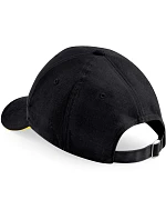 Beechfield B 20 6-panelová sendvičová čiapka „Athleisure“ 53.0020 čierna/žltá