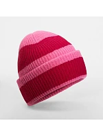 Beechfield B 391R Pletená čiapka „Color Block“ 53.391R true pink/classic red Beechfield B 391R Pletená čiapka „Color Block“ 53.391R true pink/classic red