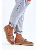 Klasyczne Mokasyny Damskie Brązowe Cortez