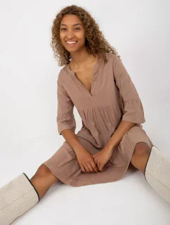 Šaty D73761M30214A3 tmavo lila