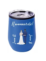 Personalizovaný termohrnček „BOWL“ so svadobným párom Personalizovaný termohrnček „BOWL“ so svadobným párom