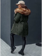 Dámska zimná bunda s kapucňou AVENA II zelená FashionStreet TY4512
