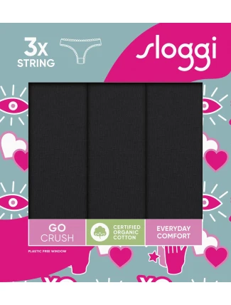 sloggi GO Crush String C3P - BLACK - SLOGGI BLACK - SLOGGI