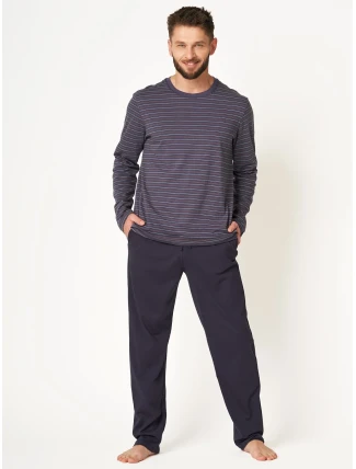 Pánske pyžamo Key MNS 304 B24 long/r M-2XL Pánske pyžamo Key MNS 304 B24 long/r M-2XL