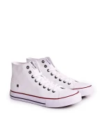 Męskie Klasyczne Wysokie Trampki BIG STAR DD174251 Białe