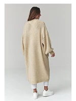 Zapínanie svetra model 226872 Makadamia