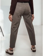 Dámske nohavice LEOCINCIN v jednej veľkosti s opaskom khaki FashionStreet UY2262