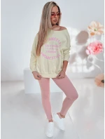 Dámske legíny s vysokým pásom SOFLEGG pink FashionStreet UY2513