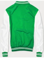 Zelená pánska baseballová mikina (8B1157-27)