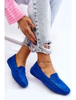 Dámske semišové mokasíny Modre Morreno Dámske semišové mokasíny Modre Morreno