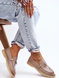 Klasyczne Mokasyny Damskie Szare Cortez