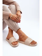 Damskie Klapki Big Star NN274A645 Beżowe