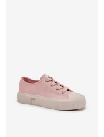 Trampki Damskie Na Platformie LEE ISLA C WOMEN LOW 50253001.78E Różowe