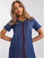 Dámske šaty-LK-SK-506799.52P modré - Lakerta