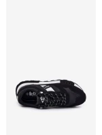 Sneakersy Męskie Na Platformie Lee Cooper LCJ-25-03-3378M Czarne
