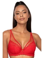 Dámska push-up podprsenka M-0198/11 Estelle Red - MAT Dámska push-up podprsenka M-0198/11 Estelle Red - MAT