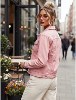 Dámska ružová džínsová bunda TY5597 ružová - FashionStreet