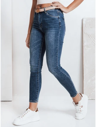 Dámske skinny džínsy modré FashionStreet UY2815