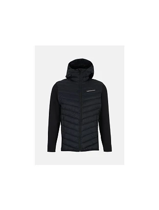 Bunda Peak Performance M Frost Down Hybrid Hood, čierna Bunda Peak Performance M Frost Down Hybrid Hood, čierna
