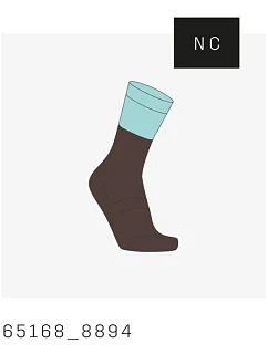 Cyklistické ponožky POC Motion MTB Long Sock, hnedé