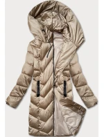Dámska zimná prešívaná bunda S'west beige (B8273-12) Dámska zimná prešívaná bunda S'west beige (B8273-12)