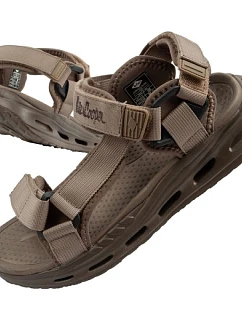 Lee Cooper pánske sandále na suchý zips na letnú pláž svetlozelené