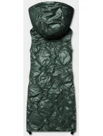 Tmavozelená dámska vesta s kapucňou (6028) Tmavozelená dámska vesta s kapucňou (6028)