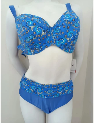 Dámske dvojdielne plavky Esmerald8 S995D22 modré - Self