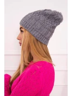 Fleecová čiapka Marta K231 tmavo šedá