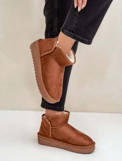 Śniegowce Na Platformie Damskie D.Franklin DFSH370010 Brązowe