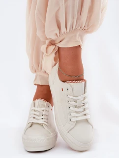 Dámske tenisky z eko kože Big Star RR274A297 Light Beige