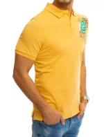 Polokošeľa s potlačou žltá FashionStreet PX0372