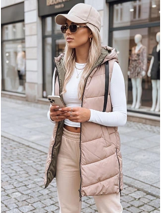 ONADE FashionStreet dámska obojstranná ťavia vesta TY3726 ONADE FashionStreet dámska obojstranná ťavia vesta TY3726