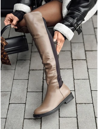 Dámske dlhé kávové topánky LONGDIT FashionStreet ZY0501