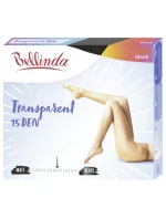 Priehľadné pančuchové nohavice bez zosilneného sedu TRANSPARENT 15 DEN - Bellinda - čierna Priehľadné pančuchové nohavice bez zosilneného sedu TRANSPARENT 15 DEN - Bellinda - čierna