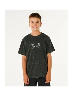 Chlapčenské tričko RIP CURL Eternal Shred Wash Tee-Boy, čierne, detské