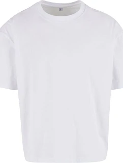 Build your Brand BY 439 Pánske hrubé tričko „Cropped Oversize“ 56.0439 biele